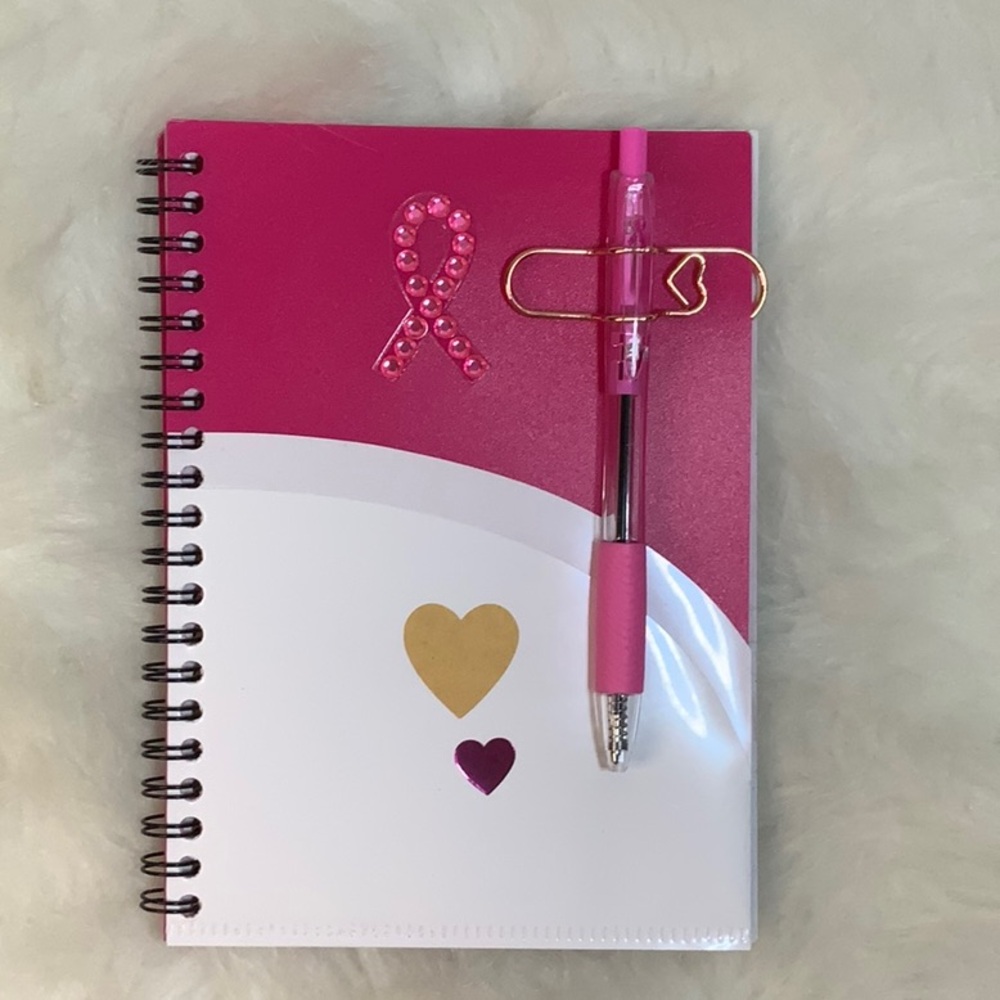 Breast Cancer Awareness handy dandy notebook. Tlove creations.(New) (Pink)